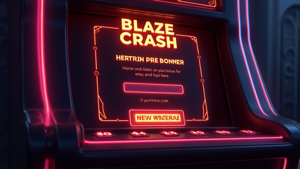 Tela de resgate de bônus do Blaze Crash com campo de código e passos numerados